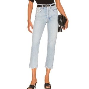 AGOLDE Riley High Rise Straight Crop Sz 24